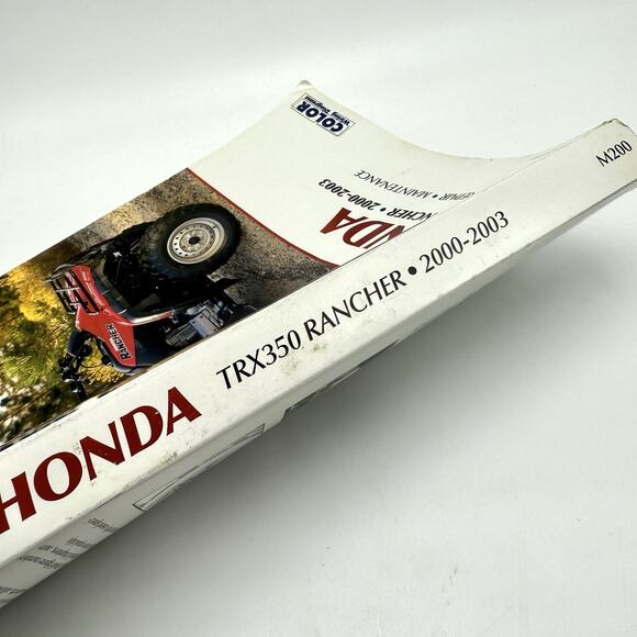 Clymer Service Manual M200 Honda Rancher TRX350 2000-2003 ATV Repair Maintenance - Picture 2 of 9